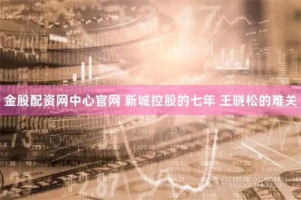 金股配资网中心官网 新城控股的七年 王晓松的难关